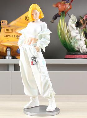 七龙珠雕像哥人造人18号站姿手办二次元美少女桌面动漫摆件礼物