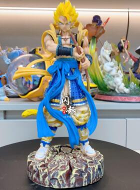 七龙珠 LK 武士系列 超级赛亚人和风 悟吉塔 贝吉塔 悟空手办模型