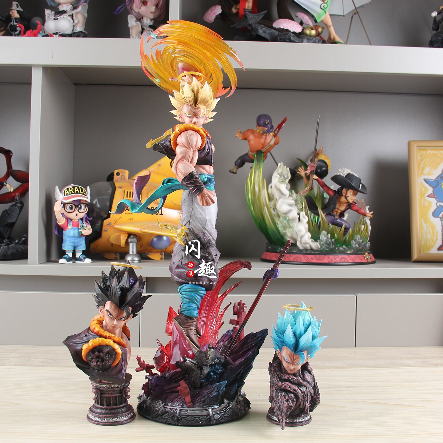 七龙珠 JT雕像哥云起悟吉塔三头雕手办动漫模型摆件生日礼物