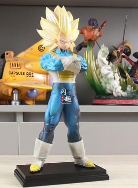 七龙珠动漫桌搭摆件VF超三贝吉塔特兰克斯超级赛亚人手办模型