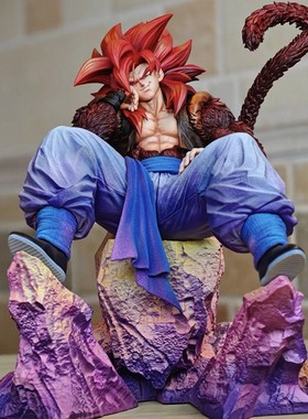 七龙珠二次元桌搭摆件FXW坐姿超四悟吉塔GK手办动漫周边潮玩礼物