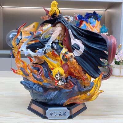 草帽团GK隐形黑变身文斯莫克天瞳山治可发光手办雕像模型摆件礼物