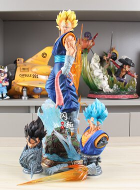 七龙珠JT云起贝吉特手办三头雕GK模型桌面摆件动漫周边男生日礼物