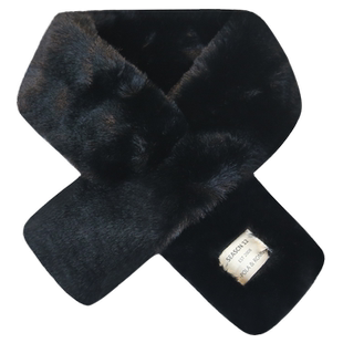 柔软毛毛围巾男士毛绒仿獭兔毛加厚围脖男秋冬季韩版新款保暖交叉