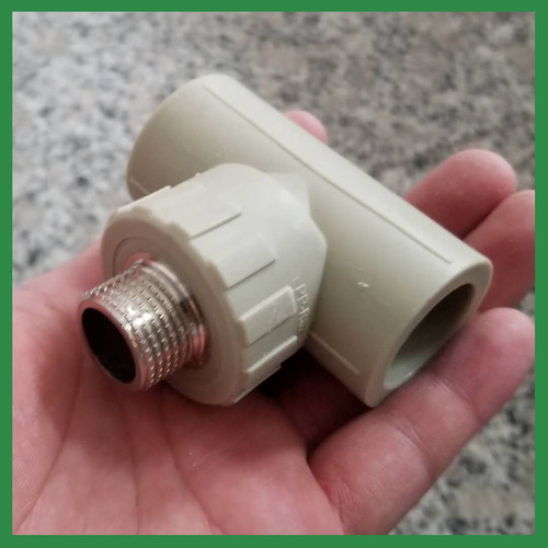 灰色PPR外丝三通外牙三通20 25 32 50 40 63PPR水管接头变径三通