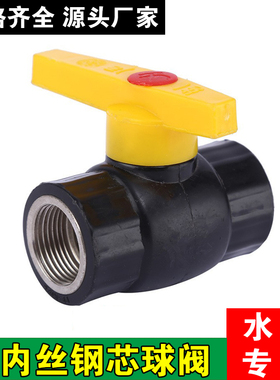 PE内丝钢芯球阀4分pe阀门开关20 25内螺纹阀双内牙丝6分1寸pe管件
