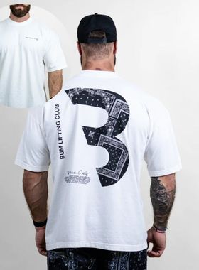 CBUM克里斯运动健身纯棉T恤美码训练短袖热款潮牌古典四冠五冠