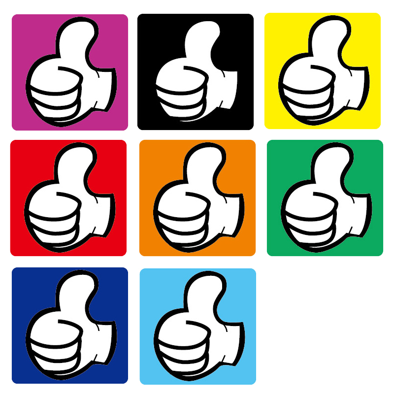 彩色大拇指磁性冰箱贴可吸附表扬