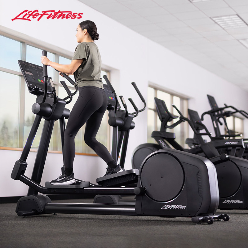 Lifefitness力健椭圆机Club+豪华家用电磁控阻力健身房器材 进口