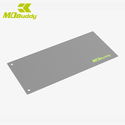 MDBuddy瑜伽垫双色PVC高档环保8mm专业训练隔音地垫带扣眼可悬挂