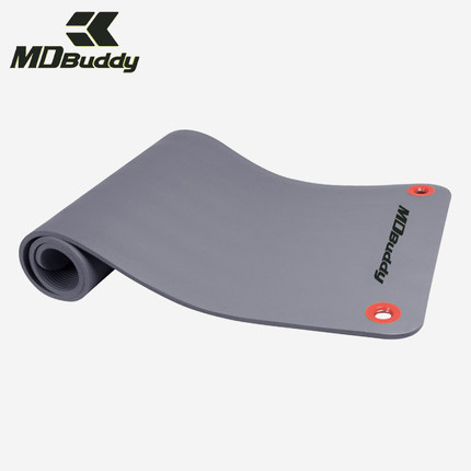 MDBuddy瑜伽垫环保加厚防滑高弹12.5mmNBR男女跳绳垫隔音健身地垫