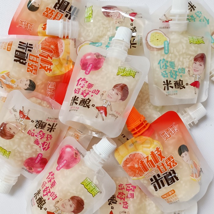 爽露爽吸吸米酿零食饮品甜糯米酒