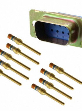 DEMAM-9P 连接器 《 CONN D-SUB PLUG 9P PNL MNT CRIMP    》