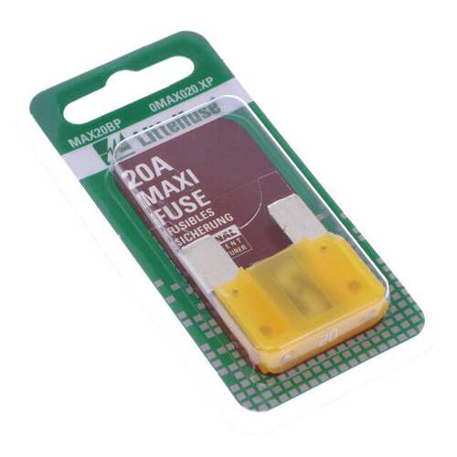 0MAX020.XP  《 FUSE MAXI BLADE 32V 1PK CARD 20A    》