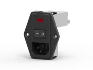 7-6609955-6 连接器 《 PWR ENT MOD RCPT IEC320-C14 PNL    》