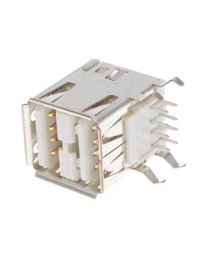 5787617-3 连接器 《 CONN RCPT USB2.0 TYPEA STACK R/A    》