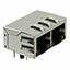 JXD1-2015NL 连接器 《 CONN MAGJACK 2PORT 1000 BASE-T    》