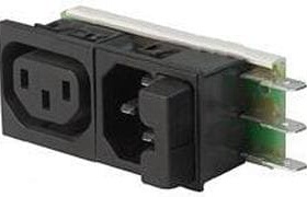 6423.0251.15 连接器 《 PWR ENT IN/OUT IEC320-2-2F PNL    》