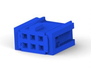 1658527-2 连接器 《 CONN RCPT 6POS IDC 26-28AWG GOLD    》