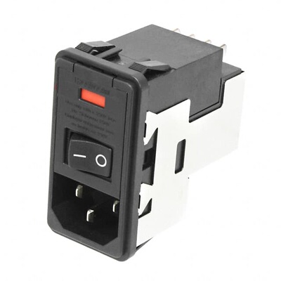 7-6609107-0 连接器 《 PWR ENT MOD RCPT IEC320-C14 PNL    》