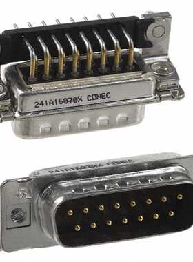 241A16070X 连接器 《 CONN D-SUB PLUG 15POS R/A SOLDER    》