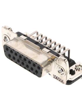 106506-2 连接器 《 CONN D-SUB RCPT 15POS R/A SOLDER    》