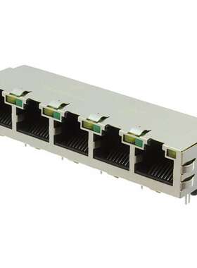 5-6610075-1 连接器 《 CONN MAGJACK 5PORT 100 BASE-T    》