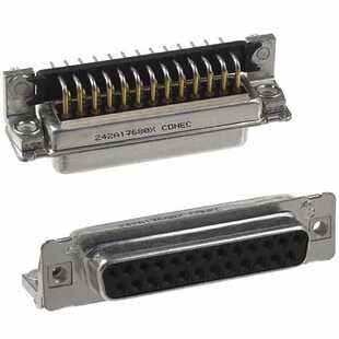242A17680X 连接器 《 CONN D-SUB RCPT 25POS R/A SOLDER    》
