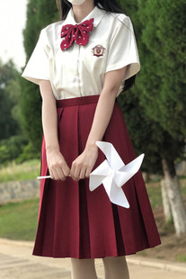 箱褶裙JK半身裙板栗裙奶甜裙日系昭和裙2021年短裙女夏制服裙正版