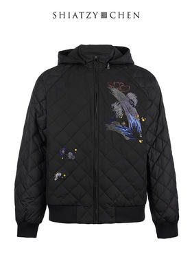 SHIATZY CHEN/夏姿·陈新中式男士连帽羽绒外套611316