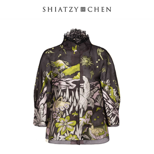 提花立领外套160206 夏姿·陈26早春初筵系列开版 SHIATZY CHEN
