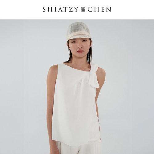SHIATZY CHEN/夏姿·陈25春夏系列立体蝴蝶结无袖背心157274