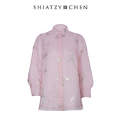 SHIATZY 夏姿·陈25春夏系列金属纱线提花外套157156 CHEN