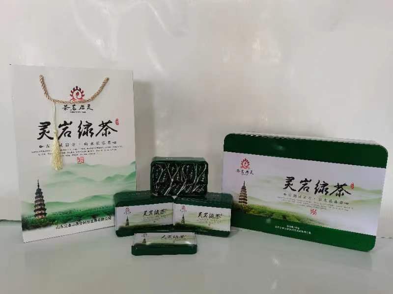 山东济南长清特产立泰山 灵岩绿茶180g/提 礼盒装 团购礼盒