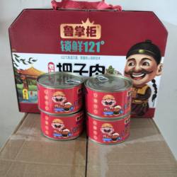 鲁香斋老济南把子肉山东特产风味传统食品罐头400g*4礼盒五花肉