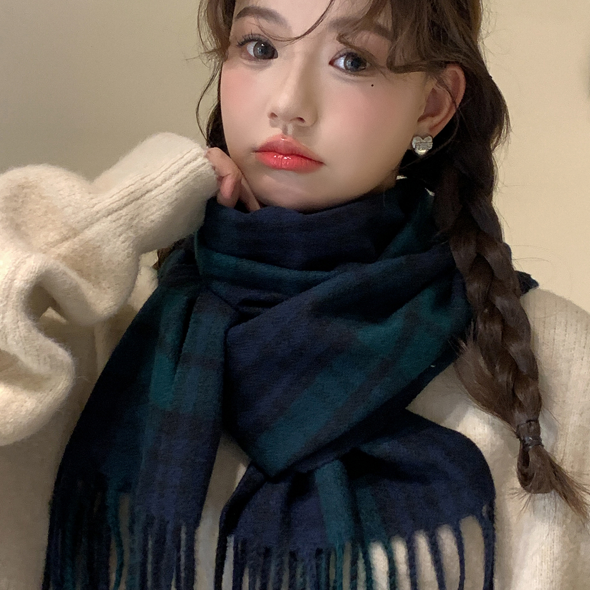 冬季流苏韩版男女围巾