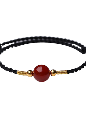 真安顺男女民族风相思豆脚链项链