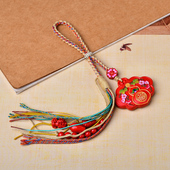 朱砂葫芦汽车挂饰高级感福禄包挂吊坠车钥匙扣挂绳福锁平安男女款