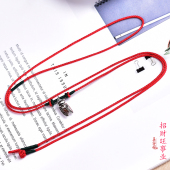 真安顺925银知了红腰带本命年红腰链金蝉一鸣惊人手工编织男女款