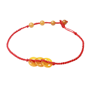 真安顺本命年脚链老黄玉天然翡翠玉石飞黄腾达有求必应招财男女