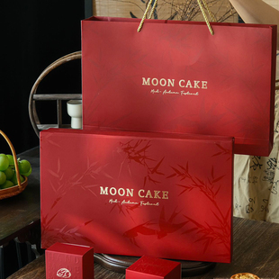 2025新款月饼包装盒6粒8粒冰皮流心鲜肉月饼礼盒空盒定制高档质感