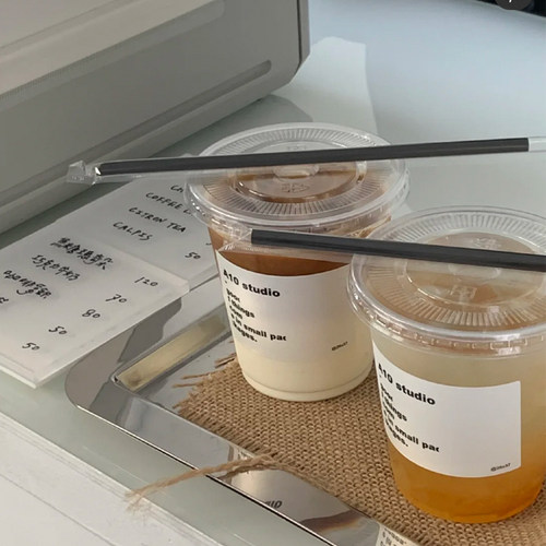 食品级彩色奶茶咖啡芋圆19cm吸管