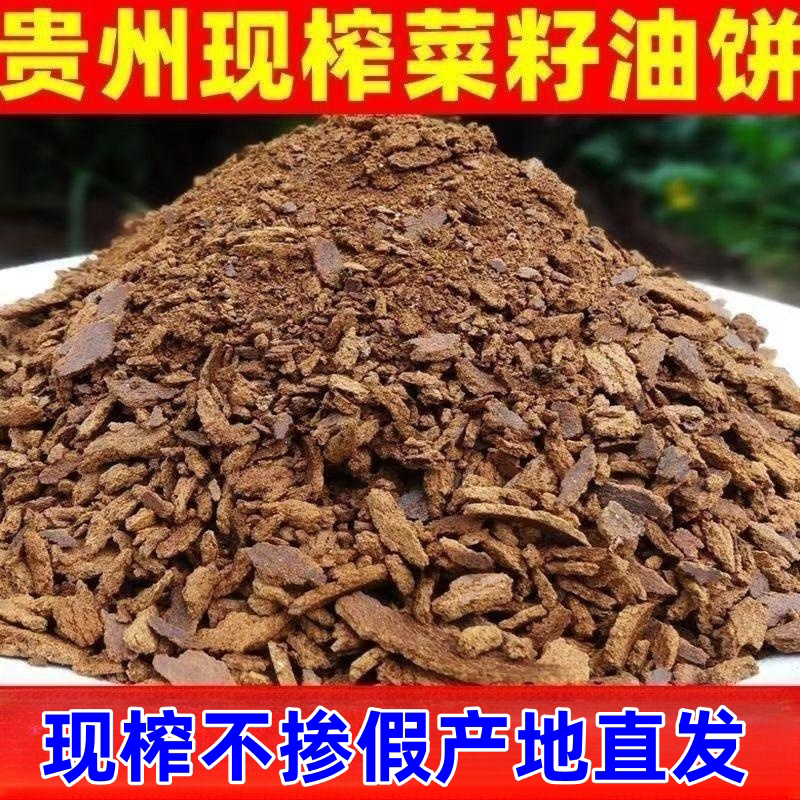 贵州现榨菜籽油饼蔬菜肥料有机肥料饼肥种花种菜钓鱼打窝