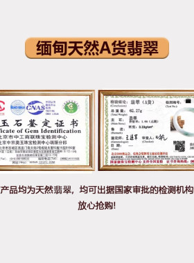 翠东方海外购翡翠缅甸天然A货手镯翡翠鉴定证书