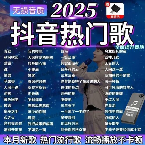 无损音质2025热门车载u盘音乐新歌曲视频mv高清mp4mp3高音质优盘