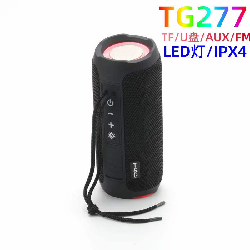无损音质跨境新款TG227防水蓝牙音箱插卡便携led蓝牙音响创意礼品