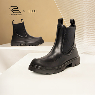 Ecco/爱步女靴子秋冬经典款厚底切尔西靴短靴骑士靴 革新214793