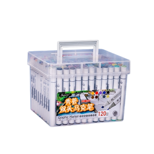 秀普touch双头马克笔24色48色80色120色套装动漫绘画美术生专用水彩笔全新升级可水洗油性双头彩色马克笔