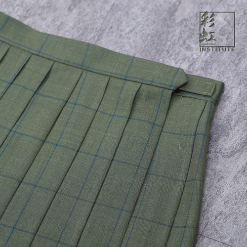 抹茶色日系学生格子裙jk制服