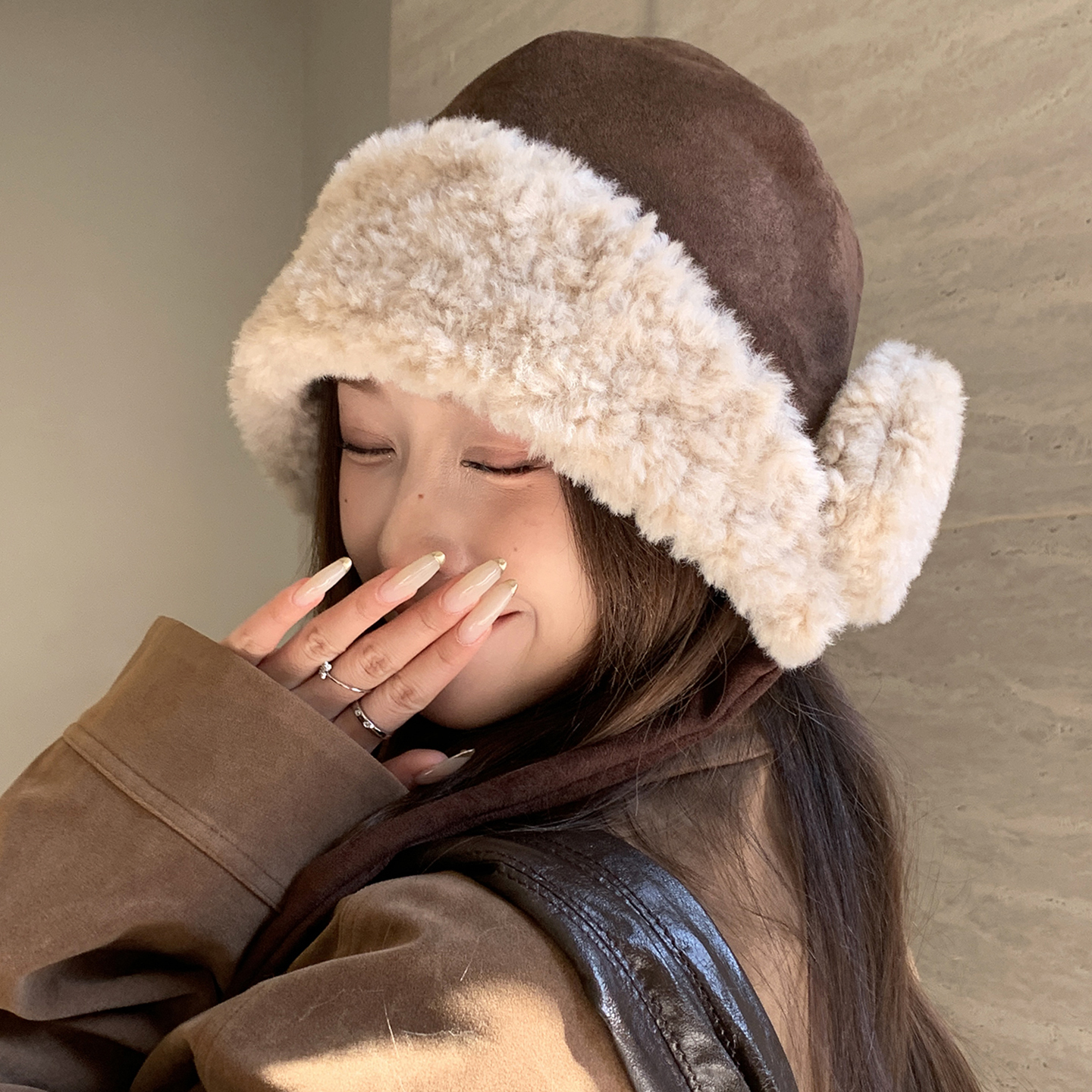 灵允雷锋帽出游休闲女冬网红同款